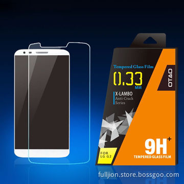 OTAO 9H Anti-crack Tempered-glass Screen Protector for LG G2 with Best Factory Price